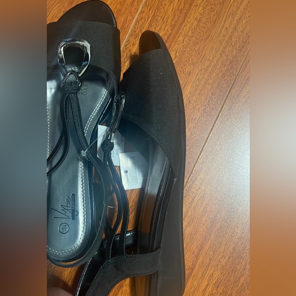 Vaneli Black Sandals - Picture 2 of 2